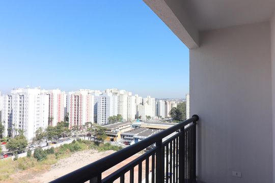 Sacada da Sala  de apartamento para alugar com 3 quartos, 76m² em Planalto, São Bernardo do Campo