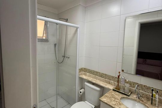 Banheiro de apartamento à venda com 3 quartos, 72m² em Engordadouro, Jundiaí