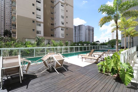 Piscina  de apartamento à venda com 1 quarto, 45m² em Várzea da Barra Funda, São Paulo