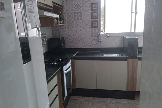 Cozinha de apartamento à venda com 2 quartos, 48m² em Jd Iraja, São Bernardo do Campo