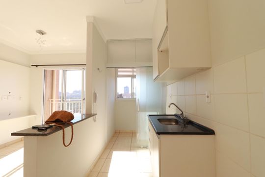 Cozinha de apartamento para alugar com 2 quartos, 50m² em Bonfim Paulista, Ribeirão Preto