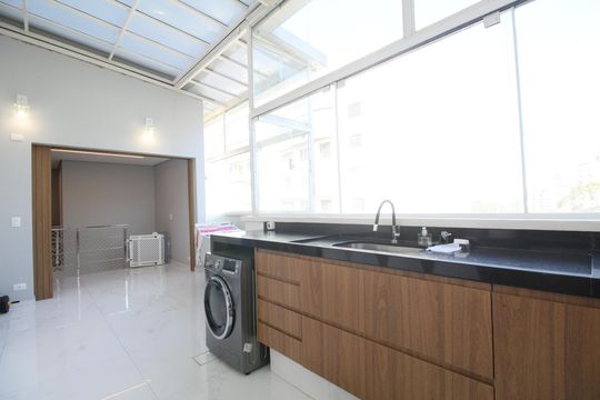 Varanda gourmet e Area de Serviço de apartamento à venda com 2 quartos, 90m² em Jardim Ampliacao, São Paulo