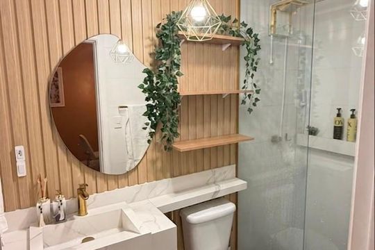 Banheiro de casa à venda com 2 quartos, 50m² em Loteamento Parque Recreio, São Leopoldo
