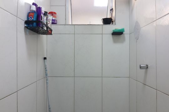 Banheiro Social de apartamento à venda com 2 quartos, 45m² em Bairro dos Casa, São Bernardo do Campo