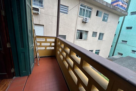 Varanda do Quarto 1 de apartamento para alugar com 2 quartos, 112m² em Centro, São Vicente