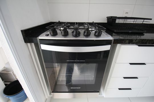 Cozinha de apartamento à venda com 3 quartos, 84m² em Vila Andrade, São Paulo