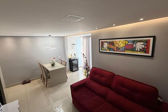 Sala de apartamento à venda com 3 quartos, 87m² em Castelo, Belo Horizonte