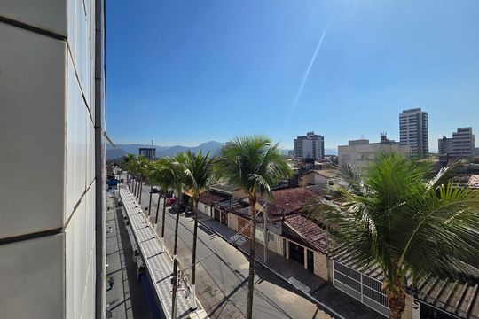 Vista da Sala de kitnet/studio para alugar com 1 quarto, 40m² em Nova Mirim, Praia Grande
