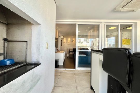 Varanda de apartamento para alugar com 3 quartos, 97m² em Chácara Inglesa, São Paulo