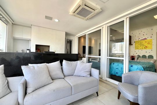 Varanda de apartamento para alugar com 3 quartos, 97m² em Chácara Inglesa, São Paulo