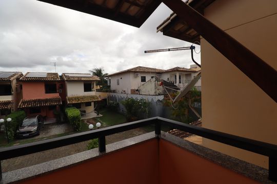 Varanda de casa de condomínio para alugar com 3 quartos, 140m² em Stella Maris, Salvador
