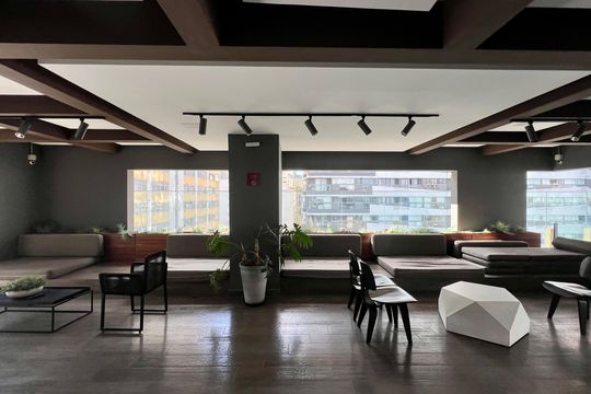 Área comum de kitnet/studio à venda com 1 quarto, 31m² em Pinheiros, São Paulo