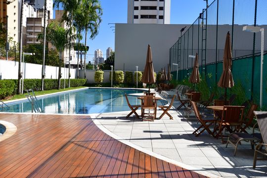 Área comum - Piscina de apartamento para alugar com 2 quartos, 109m² em Cambuí, Campinas