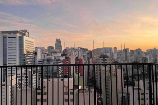 Varanda de kitnet/studio à venda com 1 quarto, 20m² em Bela Vista, São Paulo