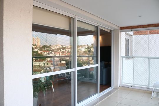 Varanda da sala de apartamento à venda com 3 quartos, 130m² em Vila Ipojuca, São Paulo