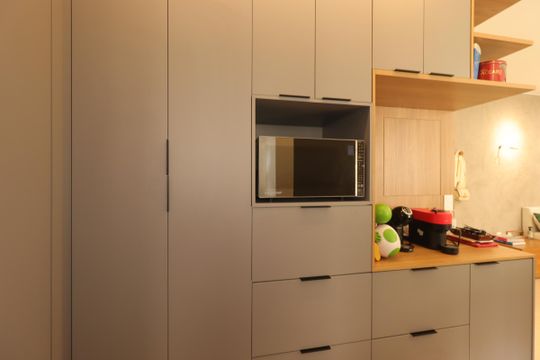 Cozinha de apartamento à venda com 3 quartos, 93m² em Campestre, Santo André