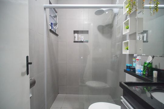 Banheiro de casa para alugar com 3 quartos, 120m² em São José, Sapucaia do Sul