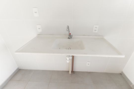 Sala - Cozinha de apartamento à venda com 2 quartos, 42m² em Vila Campanela, São Paulo