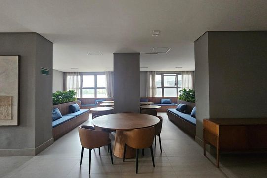 Área comum de apartamento à venda com 2 quartos, 70m² em Vila Guilhermina, São Paulo
