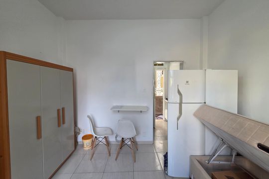 Quarto 1 de apartamento para alugar com 1 quarto, 22m² em Cidade Ocian, Praia Grande