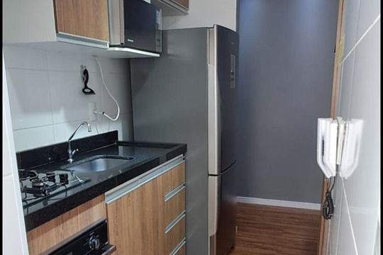 Cozinha de apartamento à venda com 2 quartos, 56m² em Planalto, São Bernardo do Campo