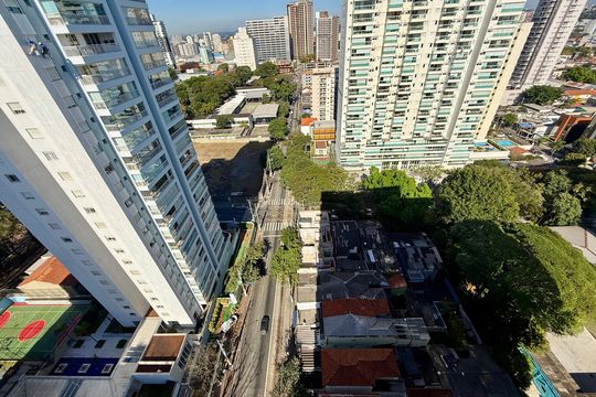 Vista do Studio de kitnet/studio para alugar com 1 quarto, 25m² em Santo Amaro, São Paulo