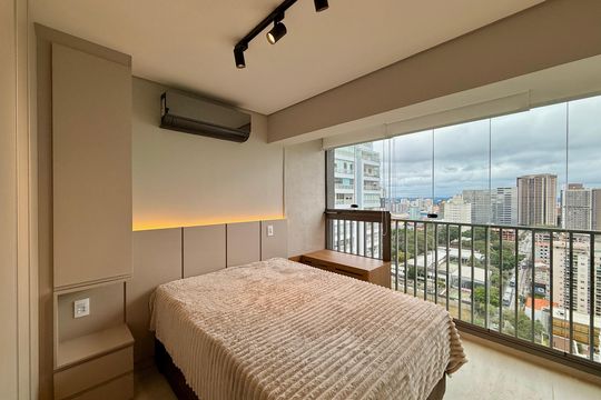 Studio de kitnet/studio para alugar com 1 quarto, 25m² em Santo Amaro, São Paulo