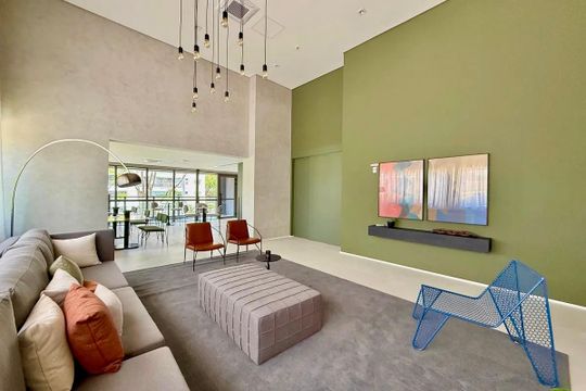 Área comum de kitnet/studio para alugar com 1 quarto, 25m² em Santo Amaro, São Paulo