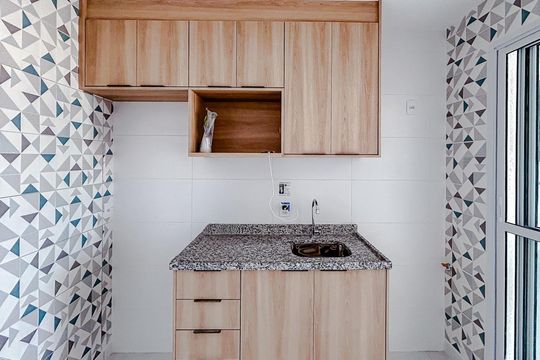 Cozinha de apartamento para alugar com 1 quarto, 34m² em Tatuapé, São Paulo