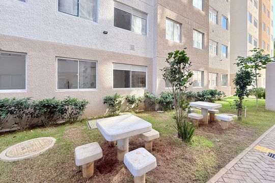 Área comum de apartamento para alugar com 2 quartos, 34m² em Jardim Caravelas, São Paulo