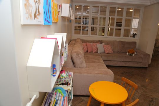 Sala de TV de apartamento à venda com 4 quartos, 335m² em Setor Oeste, Goiânia