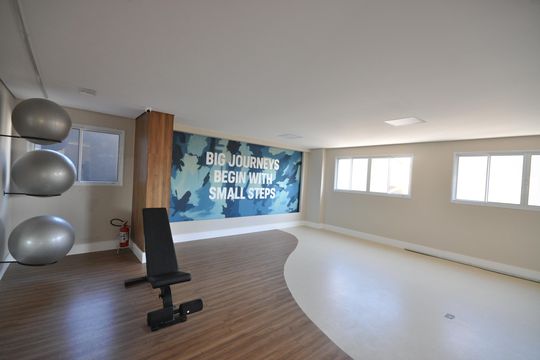 Área comum - Academia de apartamento para alugar com 1 quarto, 27m² em Vila Mazzei, São Paulo