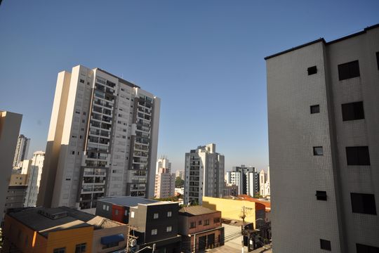 Vista da Sacada de apartamento à venda com 1 quarto, 27m² em Vila Mazzei, São Paulo