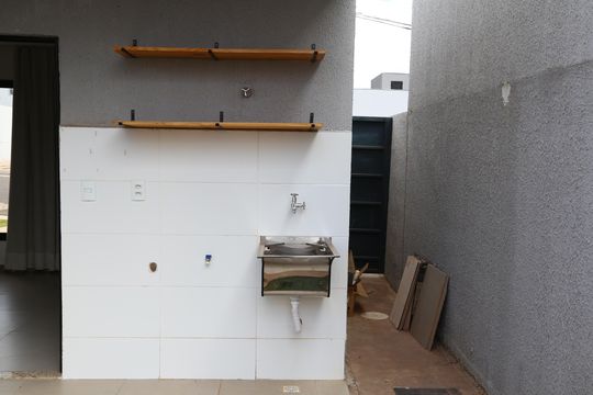Área de Serviço de casa de condomínio para alugar com 2 quartos, 50m² em Residencial Itatiaia, Anápolis