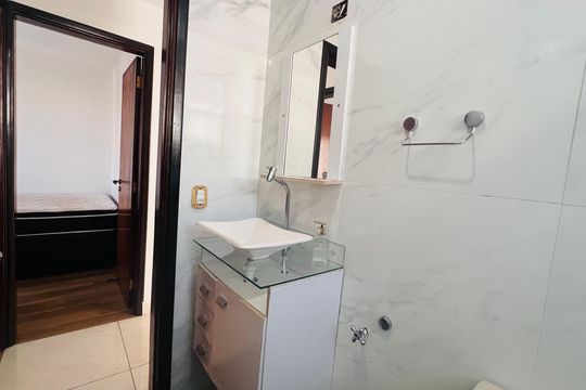 Banheiro de apartamento para alugar com 2 quartos, 60m² em Parque da Mooca, São Paulo