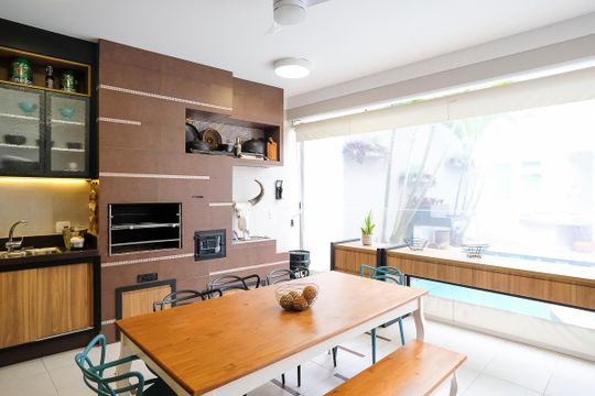 Área gourmet de casa à venda com 4 quartos, 405m² em Jardim Sao Caetano, São Caetano do Sul