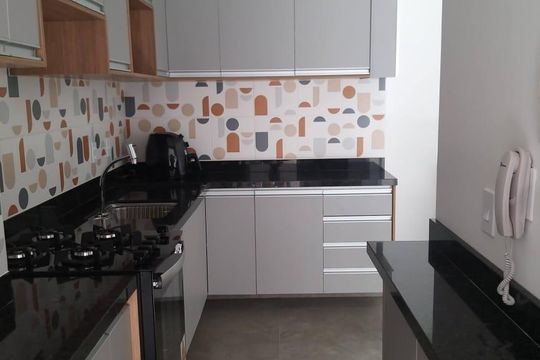 Cozinha de apartamento para alugar com 2 quartos, 60m² em Jardim Barro Branco, Cotia