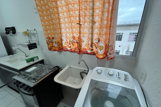 Área de Serviço de apartamento para alugar com 2 quartos, 42m² em Cavalcanti, Rio de Janeiro