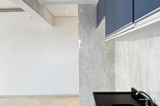 Cozinha de apartamento à venda com 3 quartos, 66m² em Vila Curuçá, Santo André