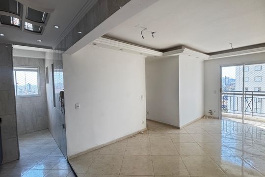 Sala - Sala de Jantar  de apartamento para alugar com 3 quartos, 66m² em Vila Curuçá, Santo André