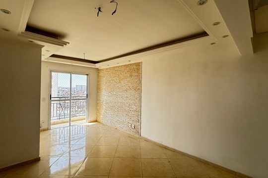 Sala - Sala de Jantar  de apartamento para alugar com 3 quartos, 66m² em Vila Curuçá, Santo André