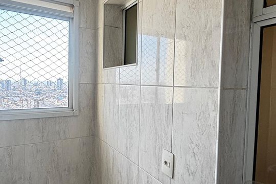 Área de Serviço de apartamento à venda com 3 quartos, 66m² em Vila Curuçá, Santo André