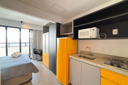 Studio de kitnet/studio para alugar com 1 quarto, 25m² em Vila Olímpia, São Paulo
