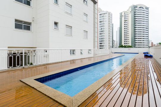 Área comum - Piscina de apartamento para alugar com 3 quartos, 130m² em Vila Assunção, Santo André