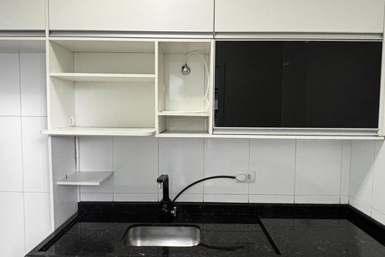 Cozinha de apartamento para alugar com 2 quartos, 50m² em Parque Capuava, Santo André