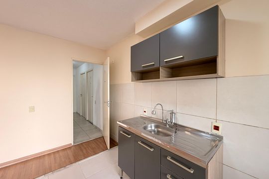Cozinha de apartamento para alugar com 2 quartos, 47m² em Fazenda Grande, Jundiaí