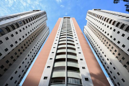Fachada de apartamento à venda com 3 quartos, 120m² em Chácara Agrindus, Taboão da Serra