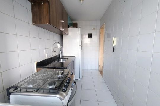 Cozinha de apartamento à venda com 2 quartos, 45m² em Campo Grande, Rio de Janeiro