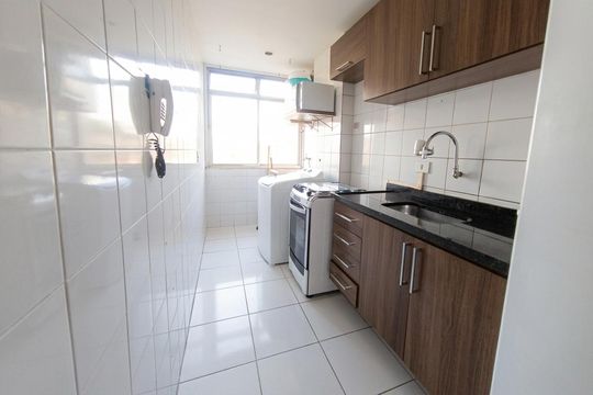 Cozinha de apartamento à venda com 2 quartos, 45m² em Campo Grande, Rio de Janeiro