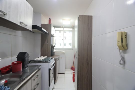 Cozinha - Armários de apartamento para alugar com 3 quartos, 54m² em Estância Velha, Canoas